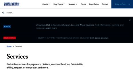 The citation number and a valid email address are . . Onlineservices nccourts org